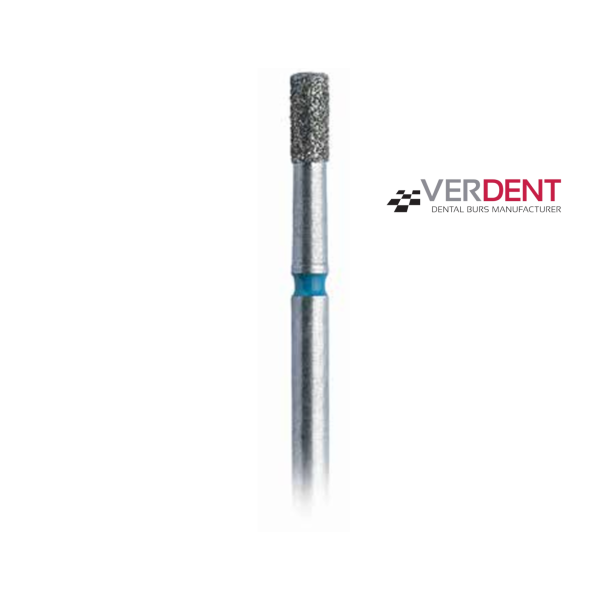 Verdent Diamond Bur Cylinder Flat End 108